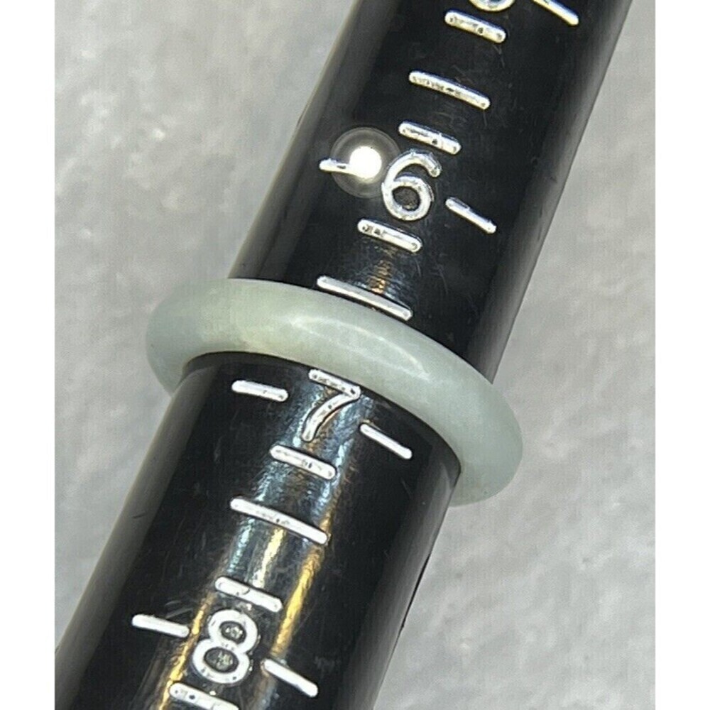 Vintage Matte Blue Swirl Band Lucite Ring Sz 6.75 Fairy Retro Rockabilly